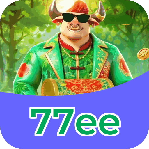 Interface do aplicativo 77ee mostrando jogos disponíveis no iOS e Android
